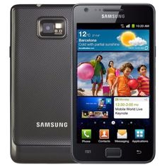 the samsung galaxy s3 is shown in this image, and it's black