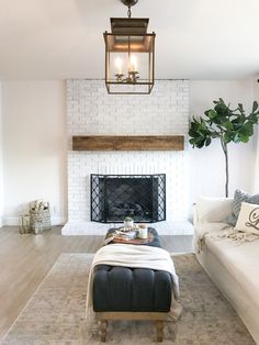 the living room is clean and ready for guests to use it as a focal point