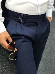 Available Size : 30-31-32-33-34-36 Color: Navy Blue Style: Slim Fit Material: 68% Poly, 30% Cotton, 2% LycraWash Type: Dry Cleaning Collection : 2019 Navy Corset, Formal Trousers For Men, Gurkha Pants, Semi Formal Attire, Pants Outfit Men, Slim Fit Dress Pants, Mens Pants Fashion, Slim Fit Dresses, Formal Business