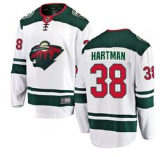 Adult Ryan Hartman Minnesota Wild Fanatics Branded White Breakaway Player Jersey - Men's Ryan Hartman, Hockey Uniform, Hockey Room, Nhl Jerseys, Minnesota Wild, National Hockey League, Tailored Design, Winter Hoodies, Custom Jerseys