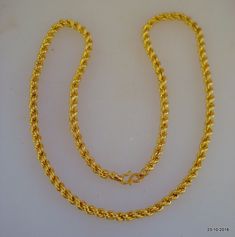 "Traditional design 20kt gold chain necklace from Rajasthan India. Great handmade design, good for jewellery collection. Length - 55 cm(21.6\") we can adjust the length. width approx - 4 mm Weight approx - 23 grams Material - 20kt yellow gold. ABJ" Gold Nose Rings For Puja And Festive Occasions, Festive Elegant Gold Nose Rings, Gold Temple Jewelry Nose Rings For Festivals, Gold Nose Rings As Diwali Gifts, Gold Nose Rings For Diwali Gift, Gold Nose Rings For Festivals, Thali Designs, Thali Chain, Amen Ra