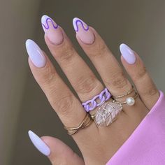 Light Purple Nails, Lilac Nails, Lavender Nails, Purple Nail, Chic Nails, Dope Nails