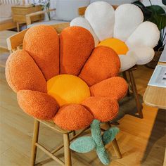 Plush Sunflower Cushion Pillow Flower Cushion, Dekor Diy, Plush Sofa, Sofa Throw Pillows, Flower Pillow, Cute Room Decor, Room Inspiration Bedroom, Dream House Decor, Sofa Throw