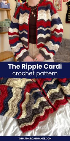 the ripple cardi crochet pattern is easy to make