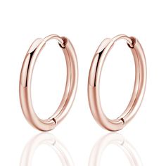 PRICES MAY VARY. 【HYPOALLERGENIC&COMFORTABLE】The hypoallergenic cartilage hoop earrings are made of G23 titanium and rose gold plated, hypoallergenic nickel free, ensuring they are hypoallergenic and gentle on sensitive ears. Say goodbye to irritation and discomfort.Easily wearing and take off with a sturdy and secure flexible clasp. Lightweight design, you can wear it to sleep and never got uncomfortable. 【SIZES & COLORS】Gauge size: 20G/0.8mm, ring thickness: 2.0mm. Inner diameter:10mm, colors: Helix Earrings Hoop, Cartilage Hoop Earrings, Earrings For Sensitive Ears, Earrings Cartilage, Sleeper Earrings, Cartilage Earrings Hoop, Cartilage Hoop, Titanium Earrings, Earring Silver