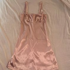 Never Worn, Brand New. Petite Xxs Fitted Casual Satin Mini Dress, Casual Satin Mini Dress, Dresses Light Pink, Shein Dress, Shein Dresses, Pink Satin, Light Pink, Colorful Dresses, Satin