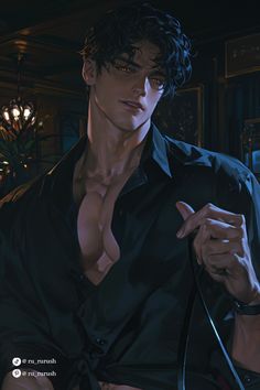 Drawn Face Claims, Demihuman Male, Tavern Drawing, Handsome Man Art, 4k Wallpaper Android, Anime Long Hair, Character Inspiration Male, Roleplay Characters, Dark Anime Guys