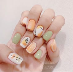 Asian Nails, Hello Nails, Beauty Nails Design, Minimal Nails, Summer Nail Art, Cute Nail Art