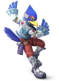 Falco from Super Smash Bros. Ultimate #illustration #artwork #gaming #videogames #characterdesign Falco Super Smash Bros, Falco Starfox Art, Falco Lombardi, Fox Character, Fox Games, Star Fox