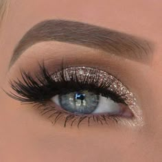 Wedding Makeup For Blue Eyes Glitter, Bridesmaid Makeup Glitter, Concert Eye Makeup Looks, Makeup Ideas For Black Formal Dress, Makeup Looks With Teal Dress, Beginner Eye Makeup Blue Eyes, Prom Hairstyles For Thinner Hair Up, Wedding Makeup Fairytale