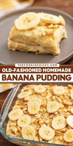 An easy Easter dessert recipe that's packed with flavor! Learn to make homemade banana pudding from scratch with this old fashioned banana pudding recipe. The rich and creamy vanilla pudding combined with vanilla wafers and ripe bananas make this a sure favorite! Banana Cake Recipe Moist, Pudding Recipes Homemade, Cookies Banana, Cake Recipe Moist, Banana Pudding Desserts, The Cookin Chicks, Recipes Banana, Homemade Banana Pudding, Banana Dessert Recipes