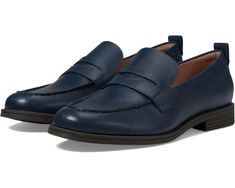 Women's Cole Haan Stassi Penny Loafers | Zappos.com Penny Loafers Women, Merrell Hiking Boots, Teal Leather, Loafer Shoes Women, Blue Wings, Cole Haan Women, Navy Shoes, Shoes Blue, Penny Loafer