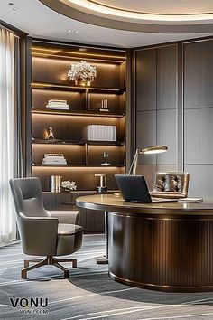 20 Home Office Design Ideas – VQNU Classic Office Design Luxury, Classic Office Design, Beautiful Houses Exterior, Neutral Bedroom Design, Utility Room Designs, Home Office Design Ideas, Modern Industrial Decor, Stylish Bedroom Design, Office Design Ideas