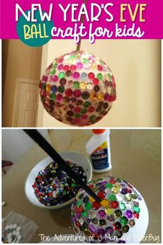 the new year's eve ball craft for kids