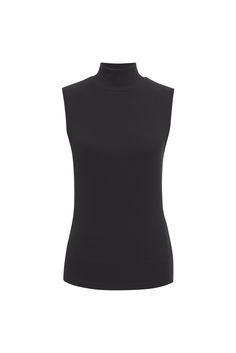 Details Add this essential to your cold-weather rotation. The mock neck adds a bit of cover while the sleeveless body is great for layering without all the bulk. Mock Neckline Size + Fit Model is 59, B 32, W 23, H 36 1/2 and wearing size S Front Length: 23 1/2 inches Back Length: 23 1/2 inches Fabric + Care Fabric Content: 94% Rayon 6% Spandex Care: Hand Wash Cold, Lay Flat to Dry Import Luxury Workout Clothes, Sleeveless Mock Neck, Mock Neck Tank, Mock Neck Top, Mock Neckline, Womens Activewear, Workout Wear, Workout Pants, Fabric Care