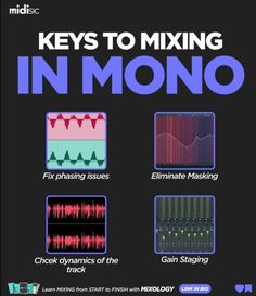 the cover of keys to mixing in mono