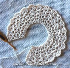 a crocheted object is being worked on