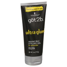 Got2b Ultra Glued Invincible Styling Gel 4: Vertical Styles: non-sticky; no flakes; crazy hold. This gel's hold is no joke! So put it down and slowly back away if you're not up for our strongest gel hold ever! This non-sticky, no-flake formula is powered by a high-tech styling agent - we call it Alpha XTR. Call it what you want, it lets you take your hair to new heights. Or do your own thing and cement your individual style. And when the party comes to an end, easily un-glue with a little shampoo. Go ahead - style away! Made in USA. | Got2B Ultra Glued Invincible Styling Gel At Hy-Vee Got 2 Be Glued Gel, 2 B Hair, Do Your Own Thing, Hairstyling Products, Styling Gel, Online Grocery Shopping, Hair Gel, Grocery Online, Grocery Shopping