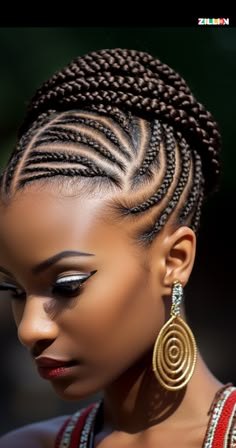 #africa #cornrow #braids Cornrow Braids African Hair Styles For Women Africa, Africa Hairstyles For Women, Afro Cornrow Hairstyles, Braided Cornrow Hairstyles With Beads, African Braids Hairstyles 2024, All Back Cornrows Hairstyles Braids, African Braids Hairstyles Cornrows, Braided Cornrow Hairstyles Updo, African Hair Styles For Women