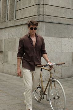 5 Best & Aesthetic Europe Travel Outfits Ideas Buttondown Top Outfit Men, Cool Mens Outfits Fashion Styles, Mens Linen Shirt Outfit Summer, Male Italian Fashion, Sunglasses For Men Aesthetic, Chino And Shirt Outfit Men, Mens Knitted Polo Outfit, Simple Casual Outfits Men, Men Staple Wardrobe