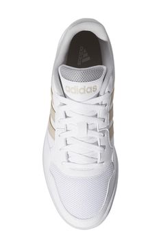 Classic 3-stripes adds brand-signature appeal to this low-top sneaker by adidas that can be worn both on and off the court. Textile upper/synthetic lining and sole Imported Gender Inclusive, Summer Sneakers, White Beige, The Court, Low Top, Nordstrom Rack, Top Sneakers, Nordstrom, Stripes