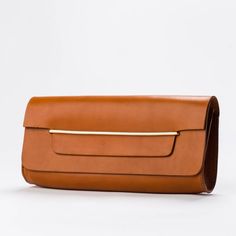 AANDD Double Clutch Timeless Rectangular Business Clutch, Smooth Grain Rectangular Evening Clutch, Rectangular Smooth Grain Clutch For Evening, Modern Rectangular Clutch With Leather Lining, Rectangular Evening Clutch With Smooth Grain, Rectangular Clutch With Smooth Grain For Evening, Classic Brown Evening Wallet, Timeless Rectangular Clutch With Magnetic Closure, Evening Clutch With Smooth Grain