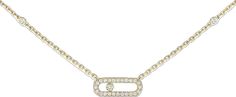 MESSIKA JEWELRYFINE JEWELNECKLACE O Move Uno Pave Diamond Necklace Messika Move Uno, Luxury Jewelry Collection, Its Fine, Signature Design, Brilliant Cut Diamond, Pave Diamonds, Luxury Jewelry, Diamond Necklace, Jewelry Collection