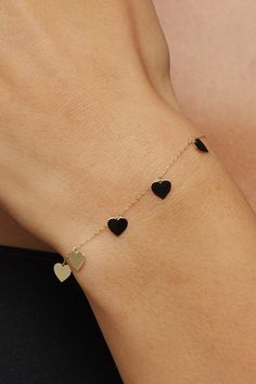 High quality Heart Bracelet for everyday wearing. 14k Multiple Heart Bracelet, Gold Heart Bracelet Women 14k, Gold Heart Bracelet Women 14k Diamond, Best gifts for Mom *60 Day Return Policy We are committed to your satisfaction. Engraved or non-engraved; if you are not happy with your choice, return it in original condition within 60 days. ITEM DETAILS Material: Heart Bracelet is 14K Solid GOLD ( not filled or plated).  * Gold Bracelet Chain Length: 19cm  * Chain Width: 0,65mm * Finish: 14K Yell Heart-shaped Yellow Gold Bracelets For Formal Occasions, Heart-shaped Yellow Gold Formal Bracelets, Formal Heart-shaped Yellow Gold Bracelets, Formal Yellow Gold Heart Bracelets, Fine Jewelry Heart-shaped Bracelets For Anniversary, 14k Gold Bracelet Jewelry Gift For Her, 14k Gold Bracelet Gift For Her, Rose Gold Heart Charm Bracelets In 14k Gold, 14k Gold Bracelet - Gift For Her