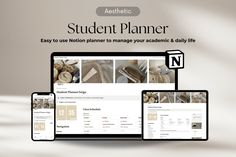 the student planner is displayed on multiple devices