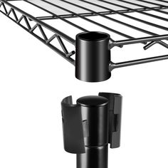 an image of a metal shelf with two cups on it and one cup in the middle