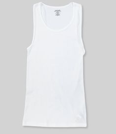 From Calvin Klein&#x2C; this 3-pack of solid tanks feature: Solid colorFitted tank silhouetteA signature classic&#x2C; designed with pure cotton for a soft hand and breathable fabric100% cottonmachine wash; tumble dryImported. Classic Seamless Tank Top, Everyday Seamless Cotton T-shirt, Classic Solid Tank Top For Everyday, Calvin Klein Solid Tops For Summer, Calvin Klein Summer Tops, Classic Solid Color Tank Top For Everyday, Classic Cotton Sleeveless Tank Top, Basic Cotton Vest With Tank Straps, Classic Cotton Vest Top