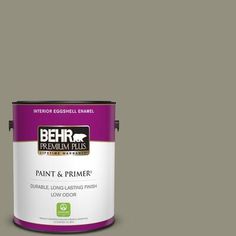 behr premium plus paint and primer in one, with the color plumberry