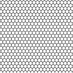 a black and white hexagonal grid pattern