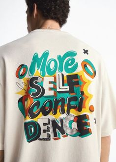 a man wearing a white t - shirt with the words more sale less dance on it