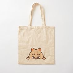 100% cotton reusable shopping carry bag with digital print on one side. Kawaii Cotton Canvas Bag For Daily Use, Kawaii Cotton Canvas Bag Rectangular, Kawaii Cotton Canvas Rectangular Bag, Kawaii Rectangular Cotton Canvas Bag, Kawaii Cotton Tote Bag, Rectangular Cotton Bag With Cat Design, Cute Rectangular Cotton Canvas Bag, Daily Use Cotton Bags With Cat Design, Cotton Tote Bag With Cat Design