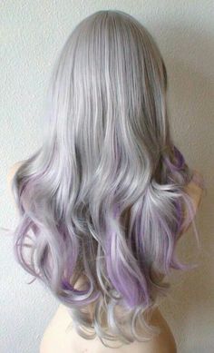 ♡ Light Purple Hair, Brown Hairstyles, Colourful Hair, Different Hair Colors, Lavender Hair, Dope Hairstyles, Brown Blonde Hair, Hair Color And Cut