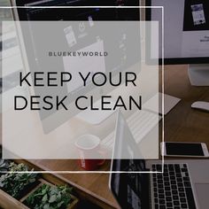 a desktop computer sitting on top of a wooden desk