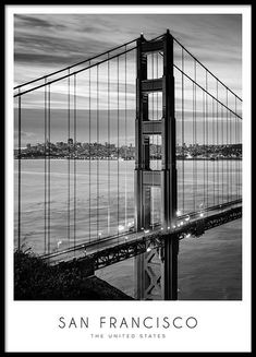 black and white photograph of the golden gate bridge in san francisco, califi