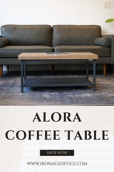 Looking for ways to talk about new, exciting ideas and collaborate with one another over a hot cup of coffee? The Alora Coffee Table consists of a simplistic, communal design, allowing for open and invitational discussion amongst employees and peers. #table #furniture #tabledecor #coffeetable #sidetable #tablesetting #furnitures #tables #ironageoffice