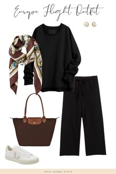 What to Wear on a Flight to Europe Weekend In Dc Outfits, Women’s Spring Outfit Ideas, How To Pack For Europe In The Fall, Airplane Travel Outfit Ideas, Summer Flight Outfit, Travel Wardrobe For Women Over 50 Europe, Best Airport Outfits For Women, Outfits For Traveling In Europe, Overnight Flight Outfit