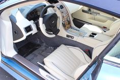 the interior of a car is clean and ready to be driven