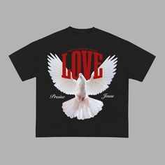 Share your faith and represent the Kingdom of Heaven with this t-shirt! Inspired by the word of God and love for our Lord and Savior, Jesus Christ The DOVE TEE is made of 100% cotton it is heavy-weight but soft to the touch it has drop shoulders and a relaxed silhouette MADE IN THE USA Fabric Details: 6.0 oz airlume combed and ring-spun Graphic: Screen Printed Habitats Projects, The Kingdom Of Heaven, The Dove, Kingdom Of Heaven, Jesus Christus, The Word Of God, Lord And Savior, Our Lord, Christian Clothing