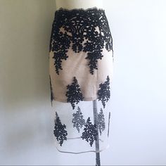 Gorgeous Embroidered Delicate Lace Midi Skirt With Double Side Slits, Sheer Low Bottom & Inside A Nude Short Slip. Zipper Closurenew With Tags. Avail Sz S Party Skirt With Lace Patchwork, Party Skirt With Floral Embroidery And Lace, Lace Skirt With Floral Embroidery For Party, Party Mini Skirt With Floral Embroidery, Floral Embroidered Mini Skirt For Party, Party Lace Patchwork Mini Skirt, Lace Patchwork Mini Skirt For Party, Party Mini Skirt With Lace Patchwork, Long Skirt With Lace Patchwork For Party