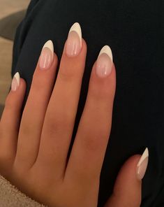 White nails French tip nails nails inspo nail aesthetic vanilla girl clean girl Pilates princess white almond long nails Milky Pink Nails, Kutek Disney, Milky Pink, Milky Nails, Formal Nails, Nike Style, Summery Nails, Her Nails, Nails Fashion