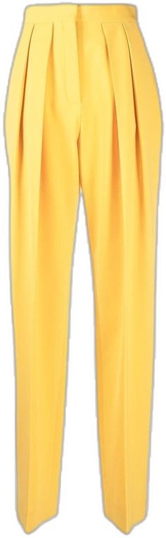 Straight Leg Trousers, Stella Mccartney, Straight Leg, Trousers, Yellow