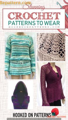 crochet patterns to wear hooked on patterns