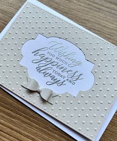 a close up of a greeting card on a table