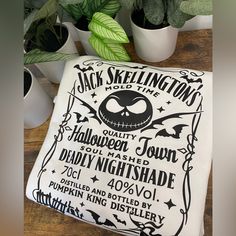 Brand New Custom Made Jack Skellington T-Shirt Size S-Xl- Unisex Sizing White Gildan Soft Style Tshirt Style Tshirt, Jack Skellington, Soft Style, Tshirt Colors, Custom Made, Color White, Brand New, T Shirt, White