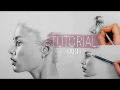 the process of drawing a woman's face