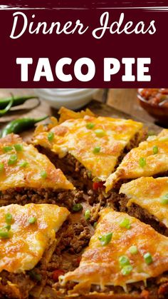 an image of taco pie with text overlay